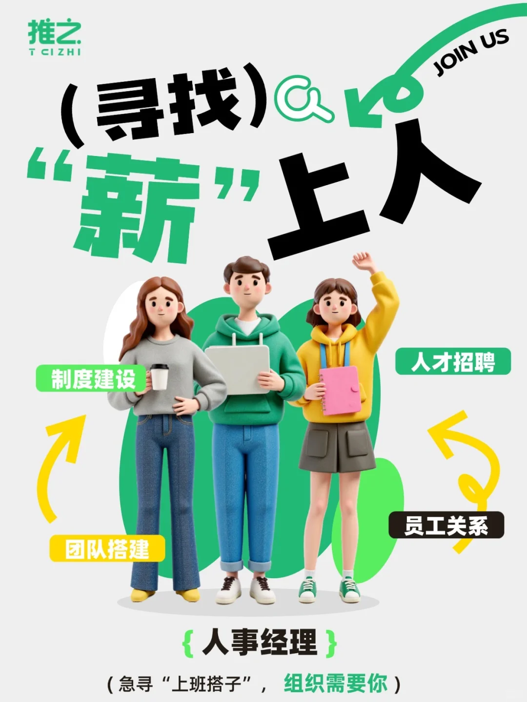 🔥招聘人事主管/经理，组织需要你！！