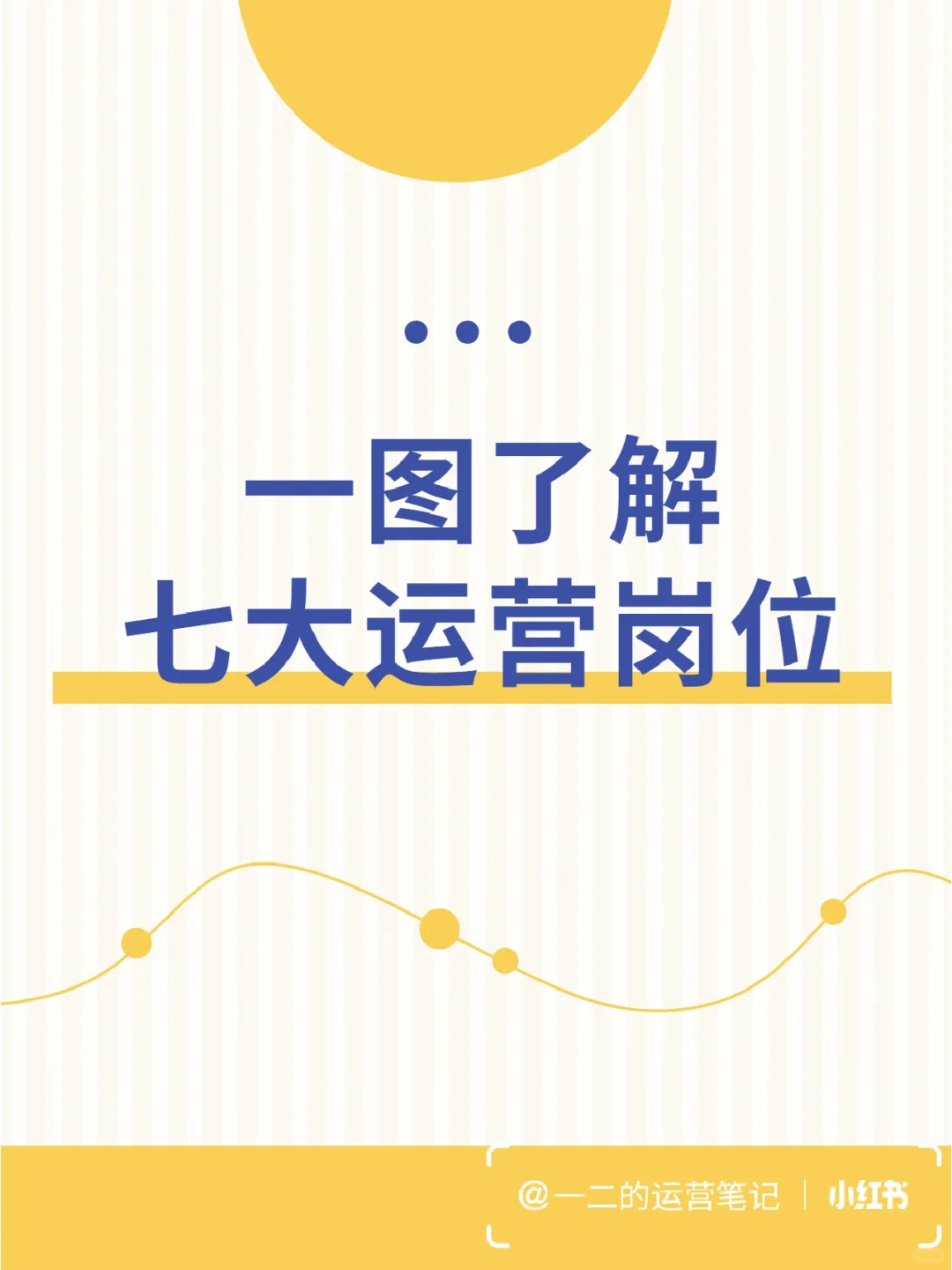 一图了解七大运营岗位