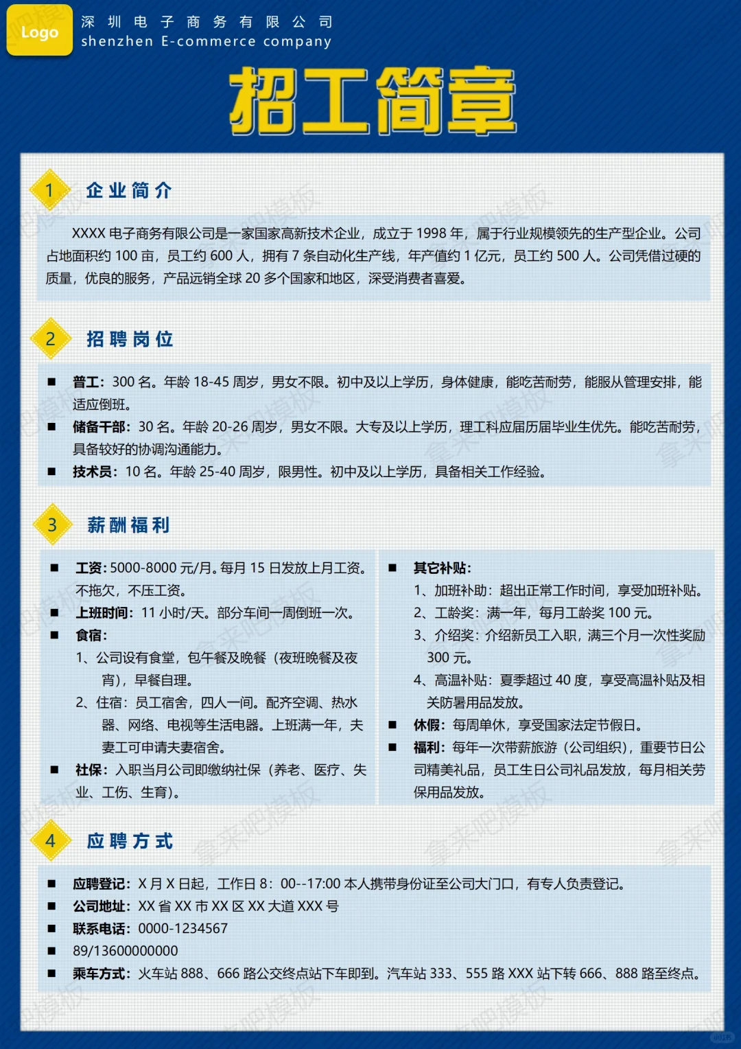 🌟HR干货｜招聘广告万能模板来袭🌟