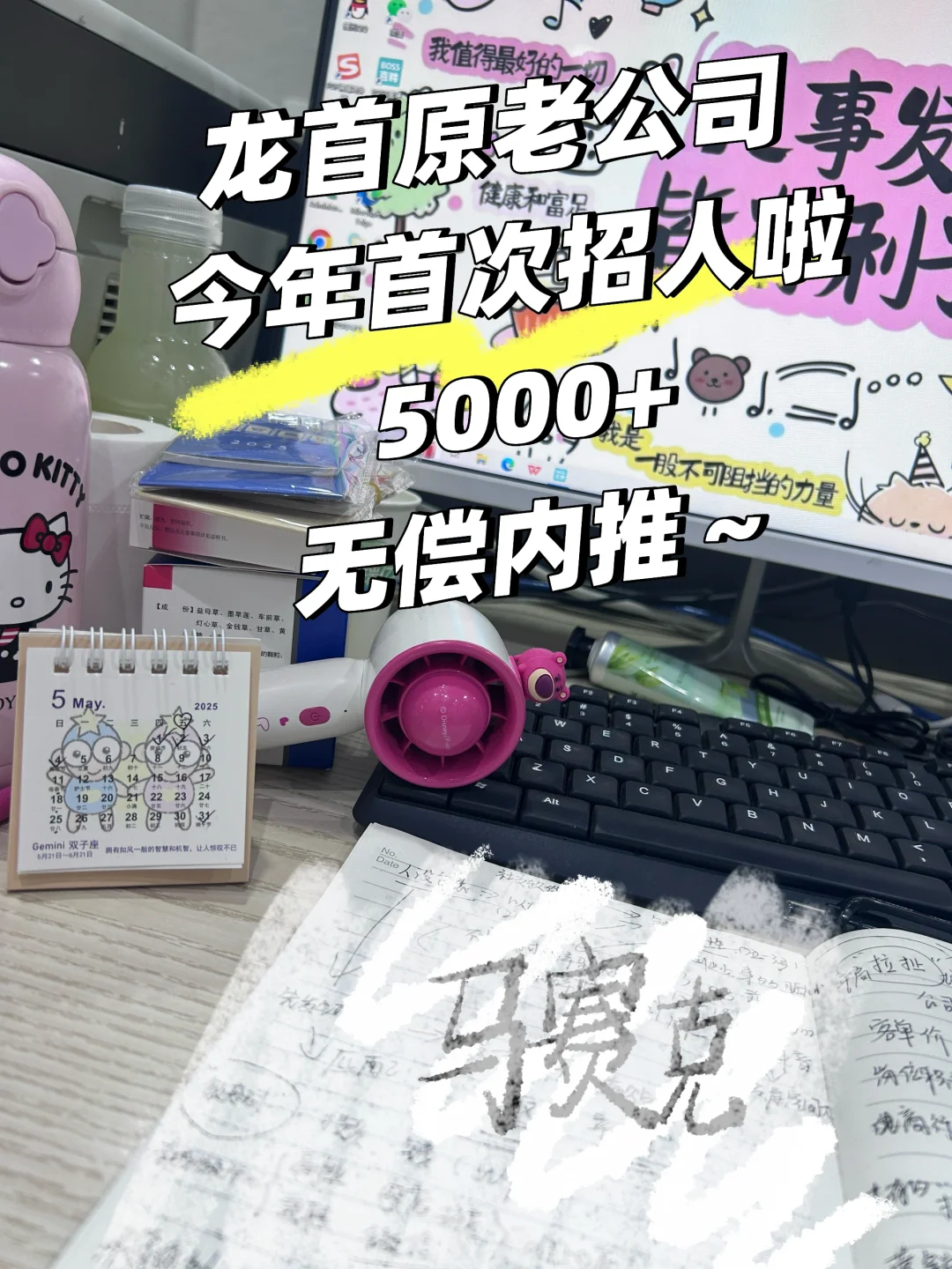 不是初创公司！今年首次招聘～薪资5000+