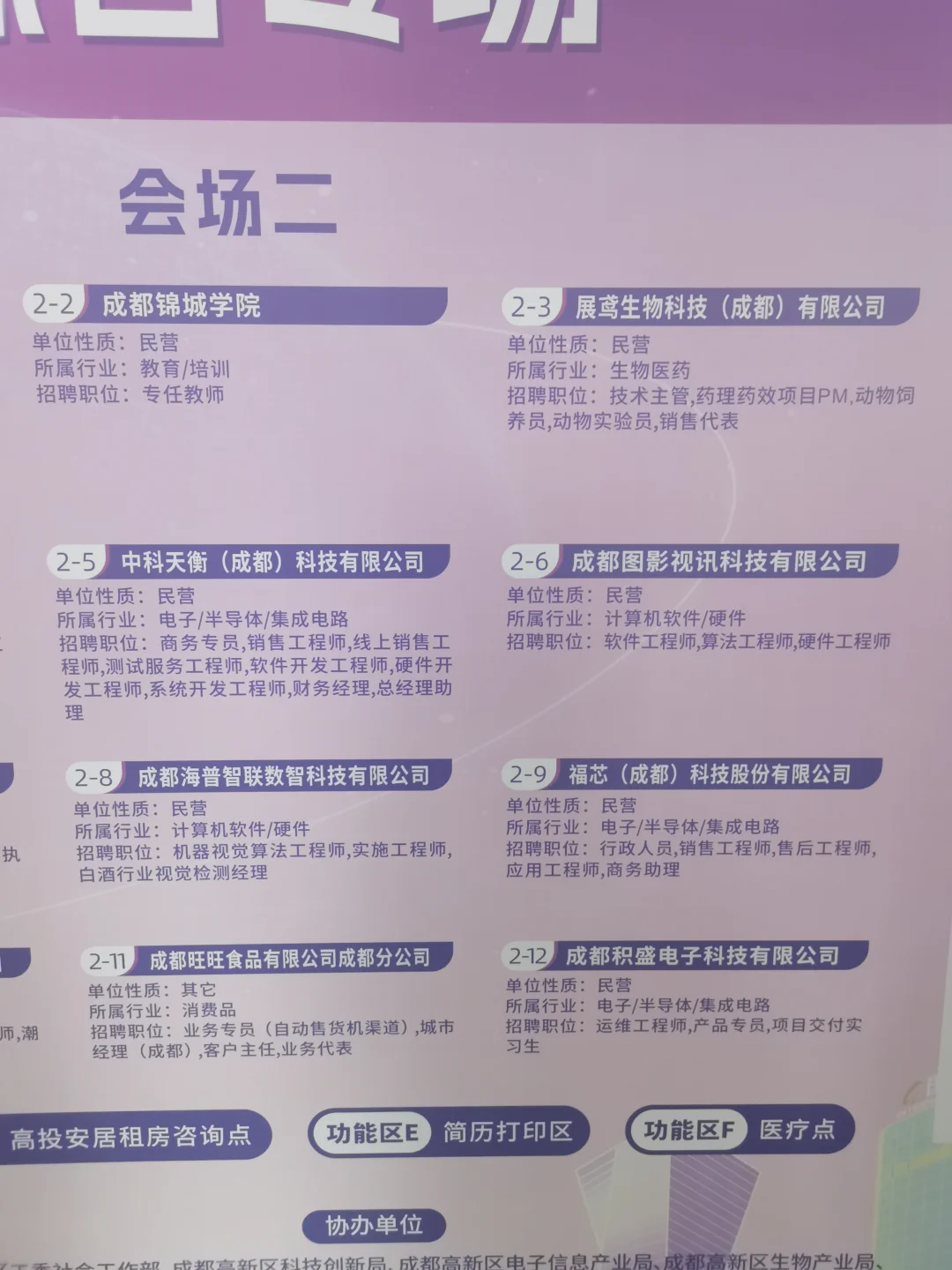 成都：“才聚高新”综合专场招聘会