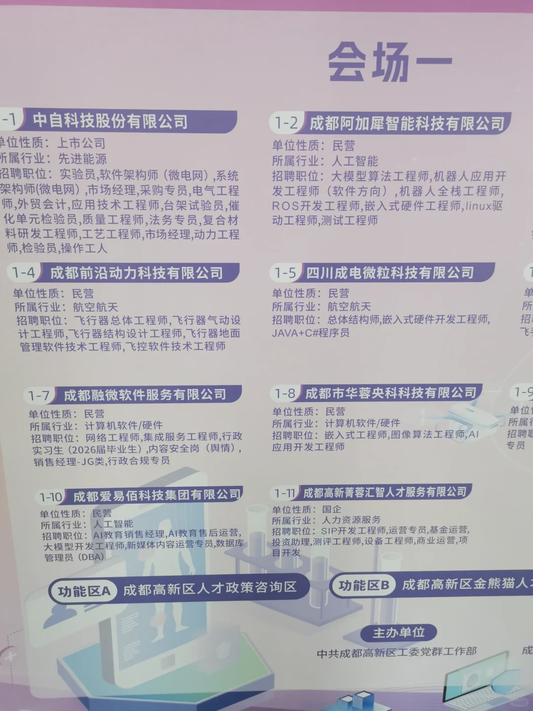 成都：“才聚高新”综合专场招聘会