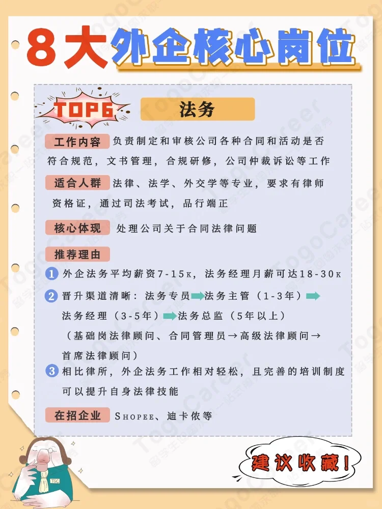 🔥8大外企核心岗位|干货收藏❗️