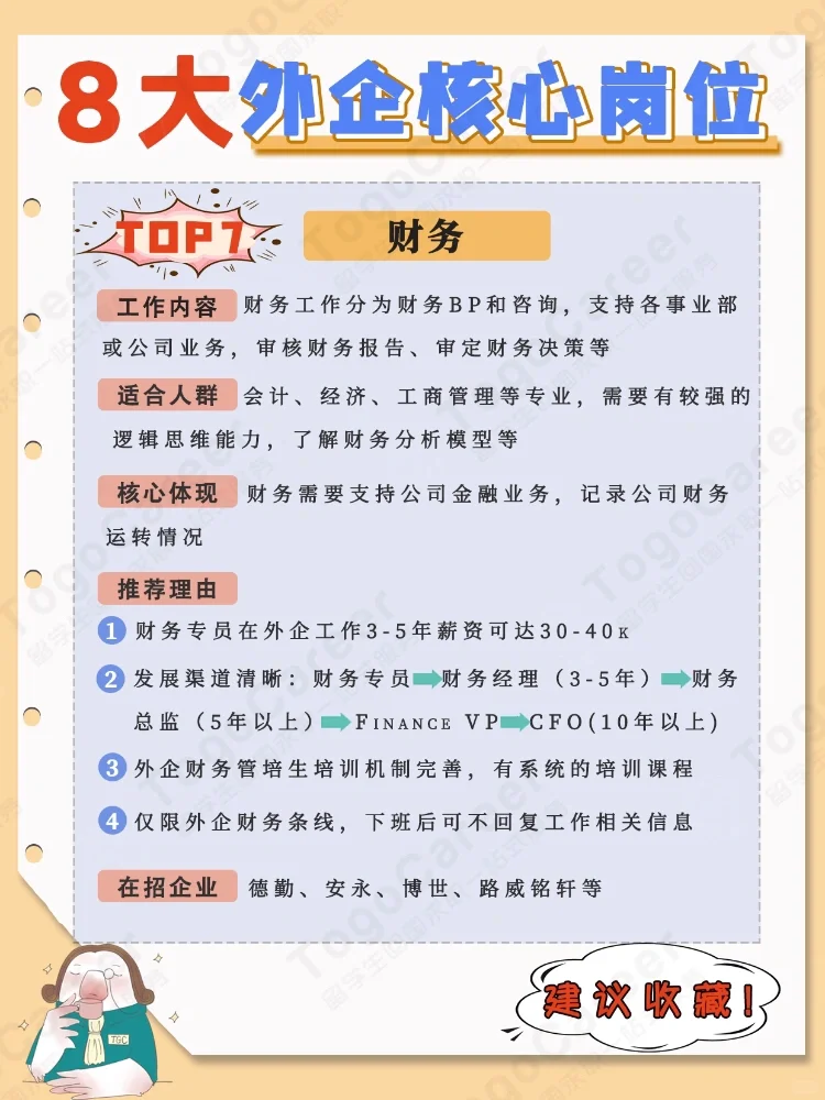 🔥8大外企核心岗位|干货收藏❗️