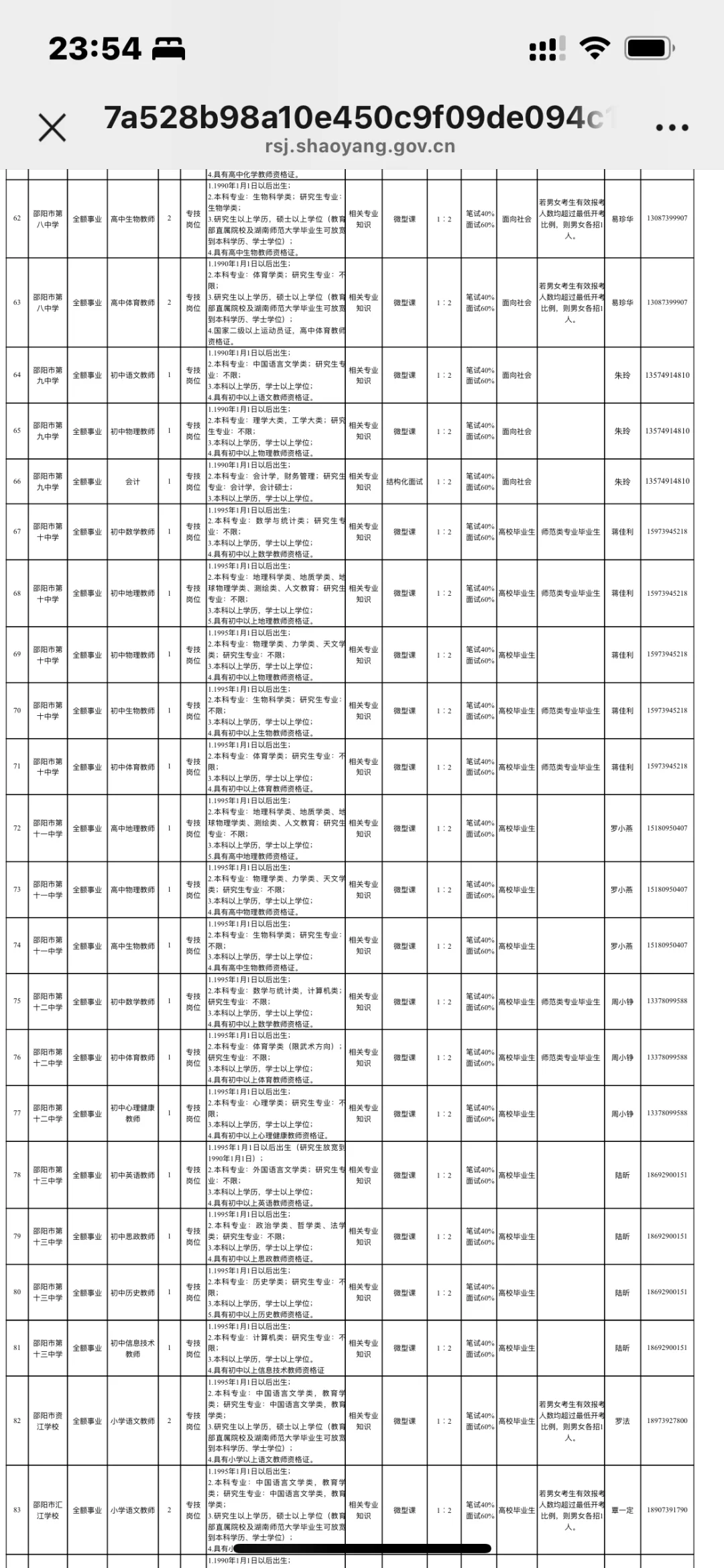 2025年邵阳市市直教师招聘第一弹