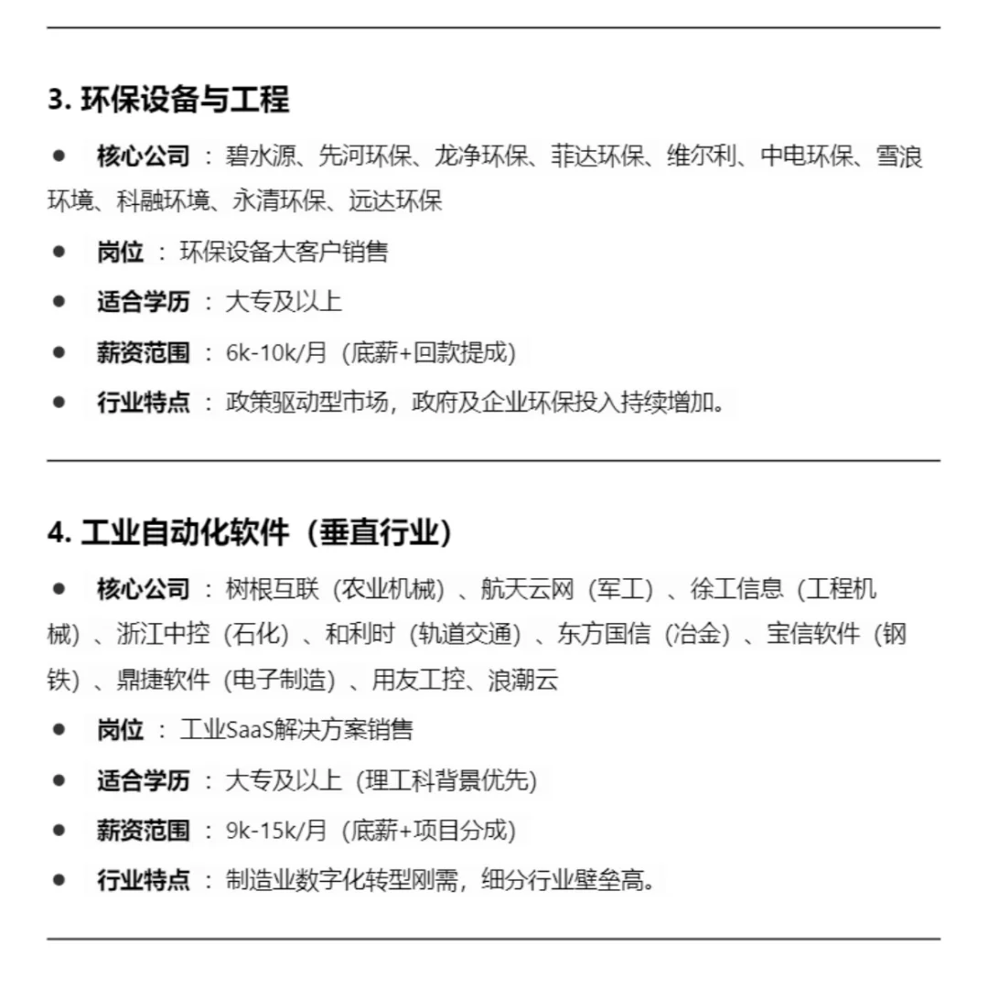 10个小众冷门 但发展潜力大的 TOB销售岗位