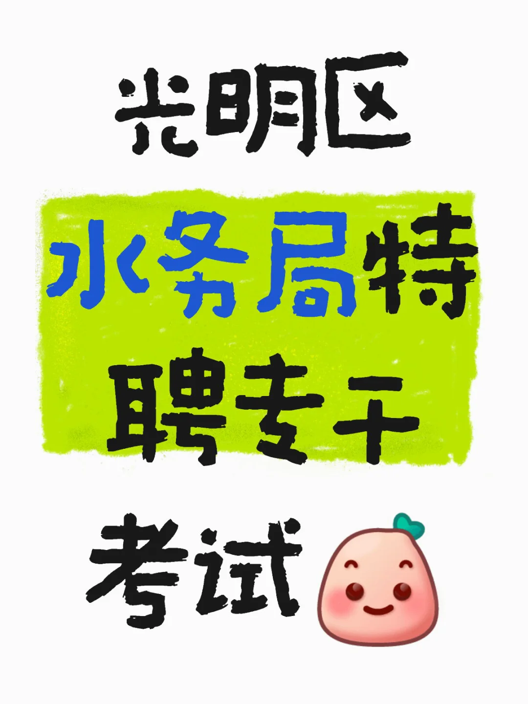 光明区水务局特聘专干考试