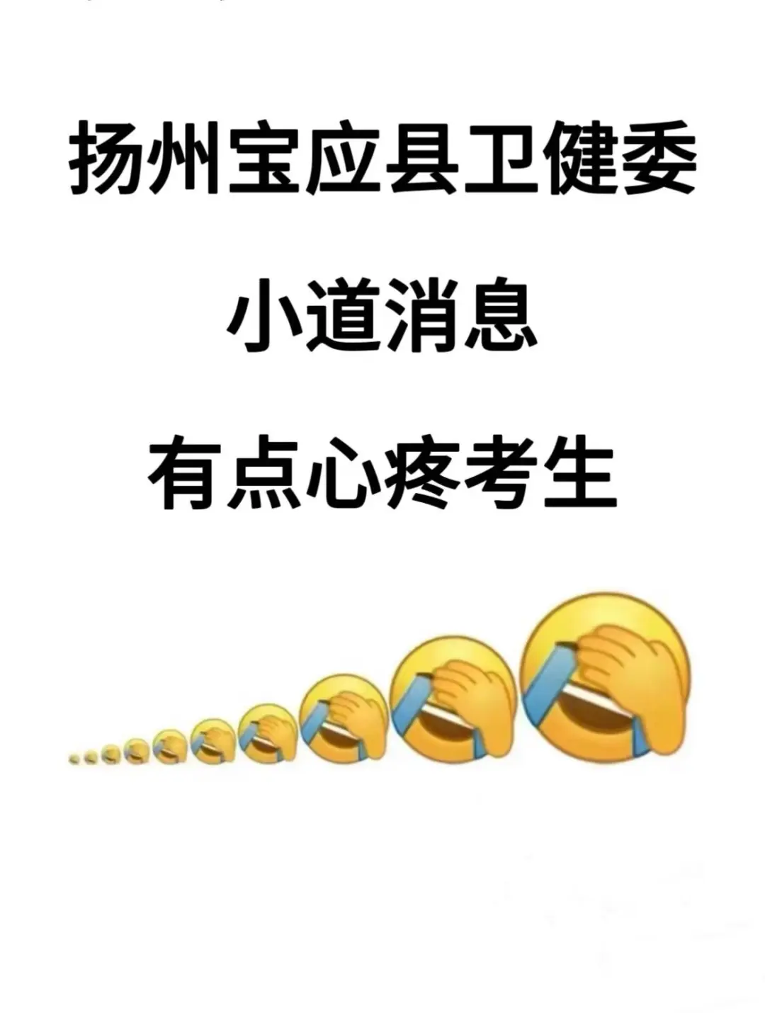 扬州市宝应县卫健委🔥临时抱佛脚的直接背