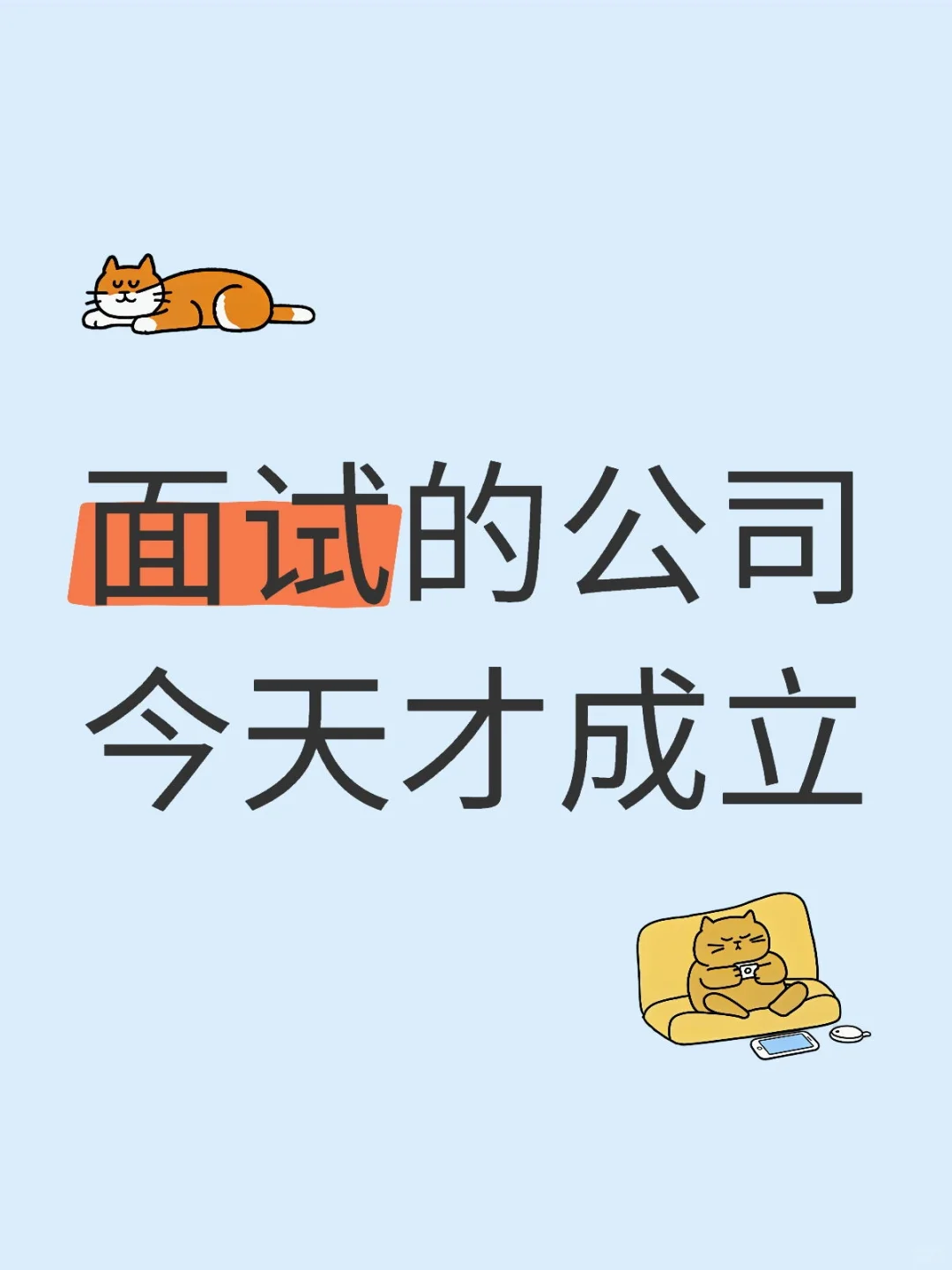 面试的公司今天才成立😲