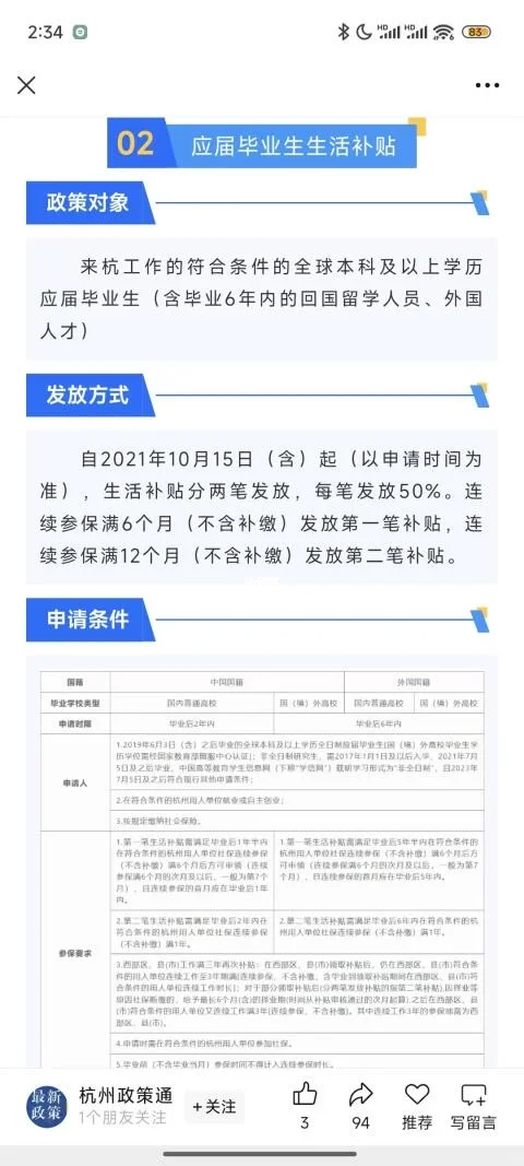 浙江人才政策｜博士生们快冲！