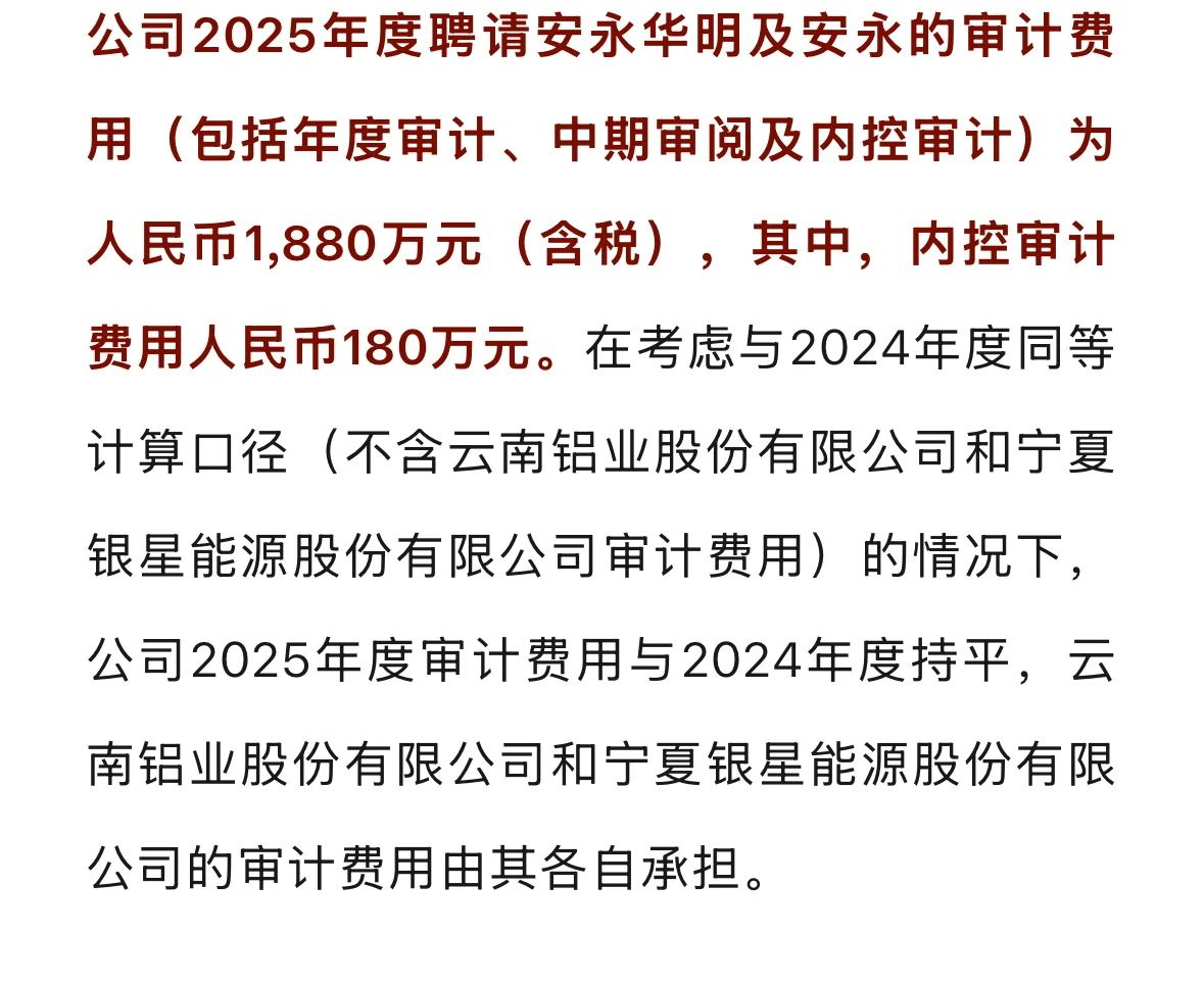 中国中冶改聘德勤、中国铝业续聘安永！
