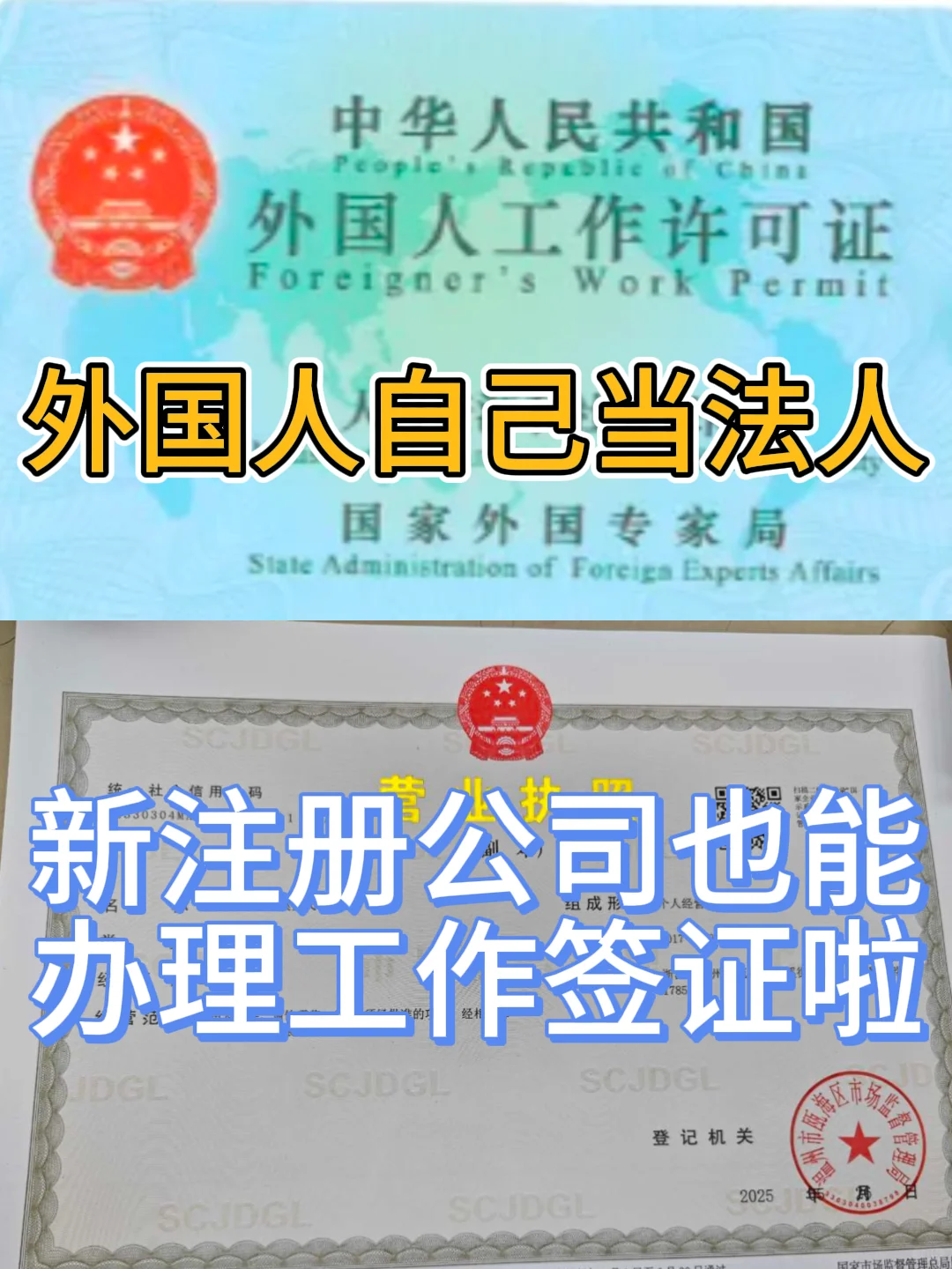 老外自己当法人办理工作签，超详细攻略