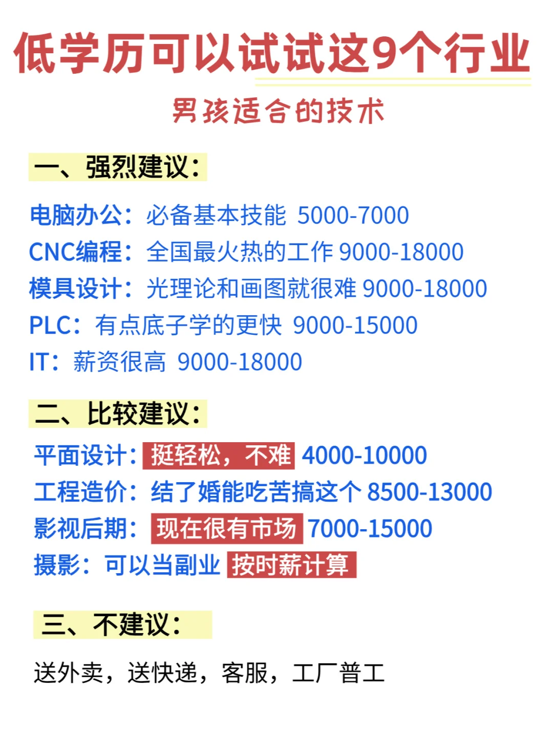 不想干普工😭学这些技术，找工作轻松点