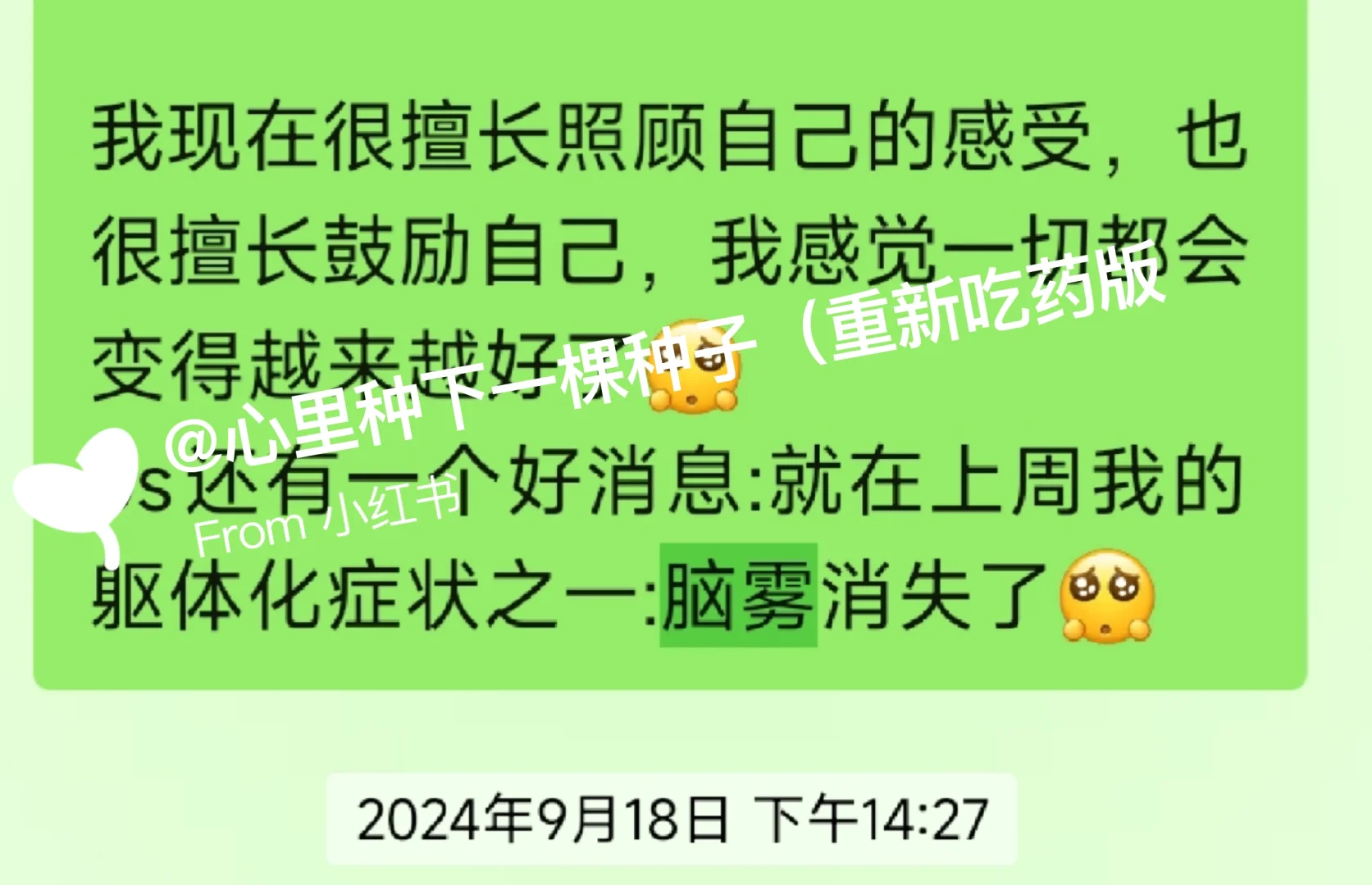 我的脑雾消失是怎么做到的?