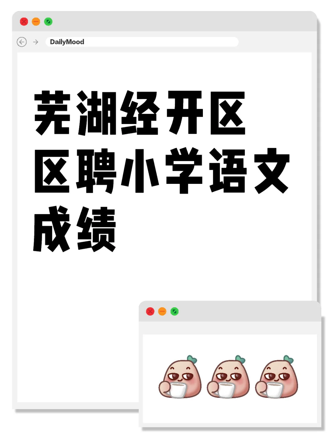 芜湖经开区区聘小学语文成绩