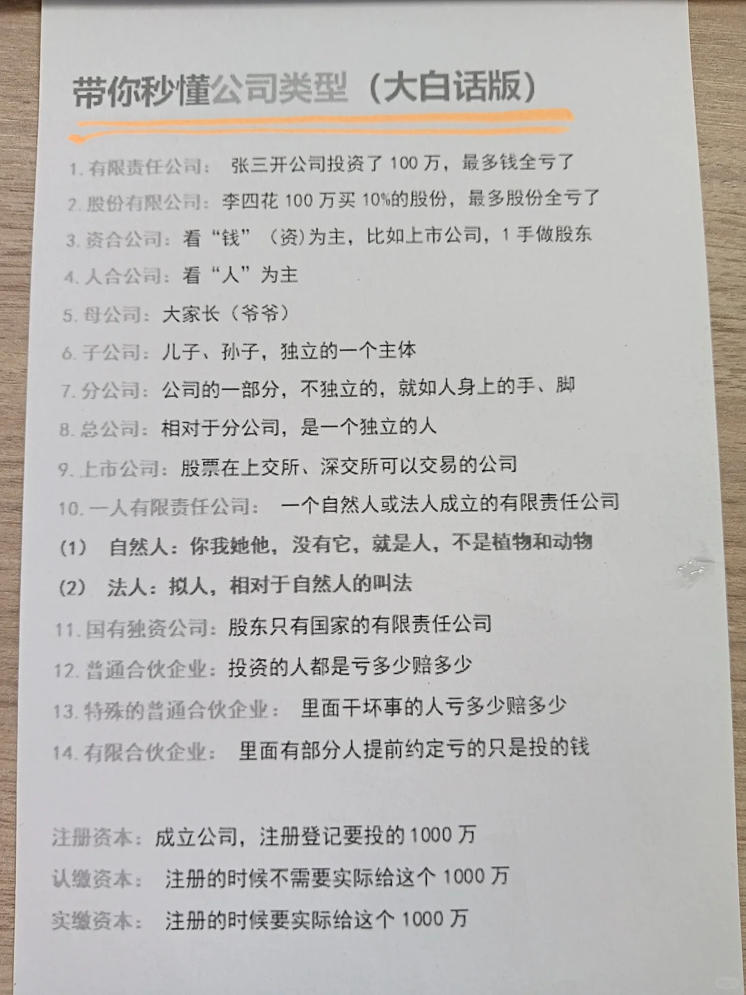 带你秒懂公司类型大白话