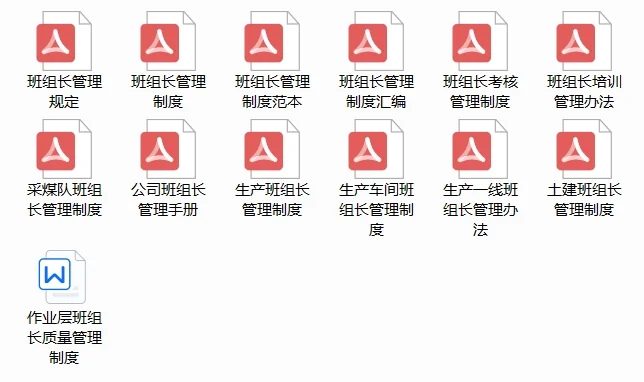 考核车间管理制度公司工厂班组长岗位方案