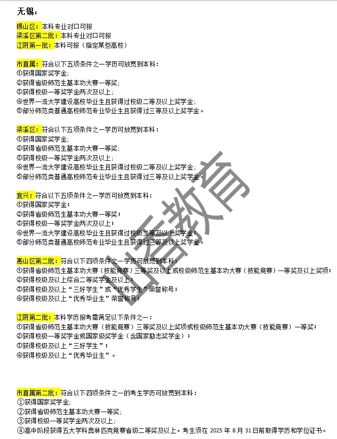 本科可以报的江苏校招