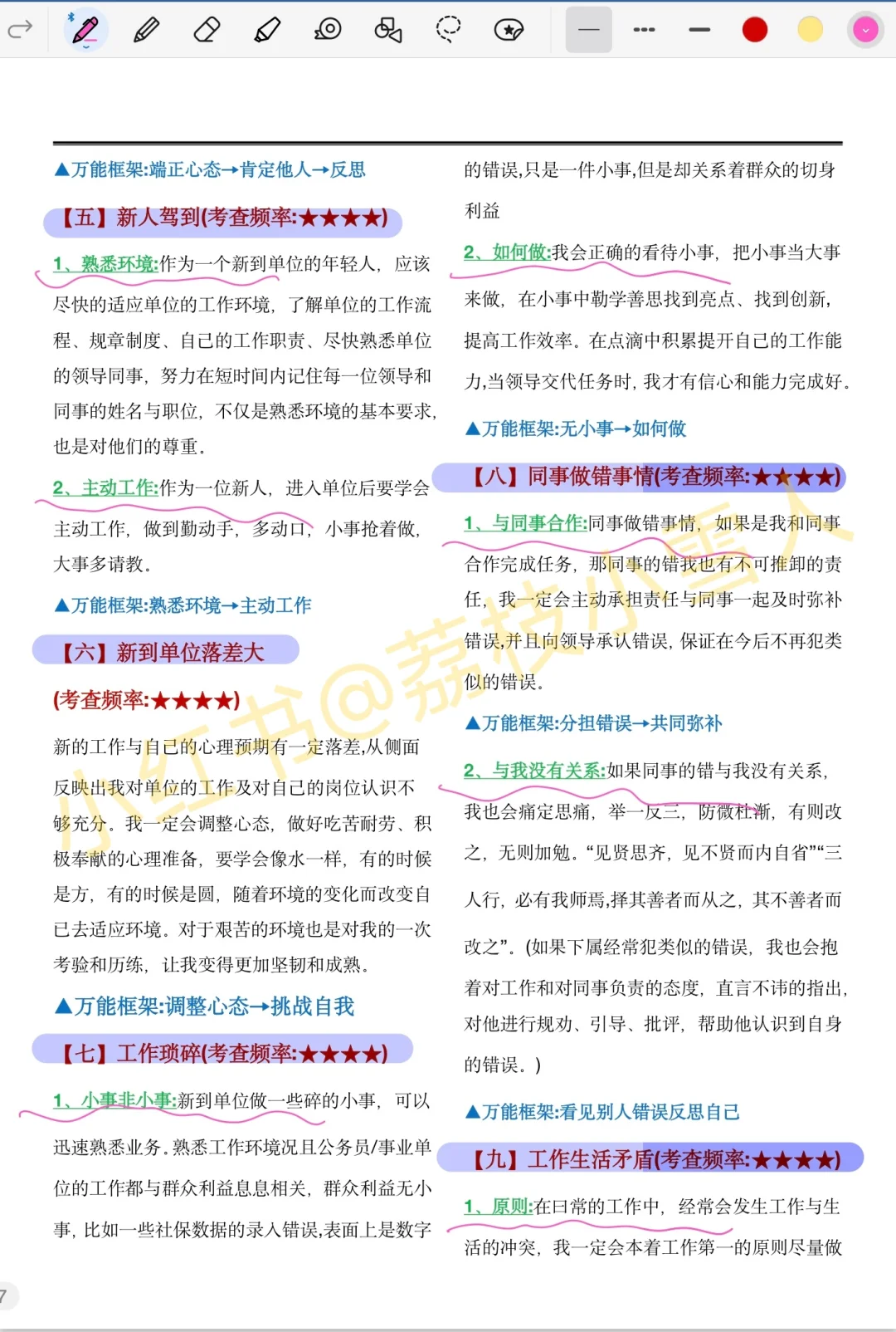事业编面试别裸考，5篇89%重复率，3h背到88