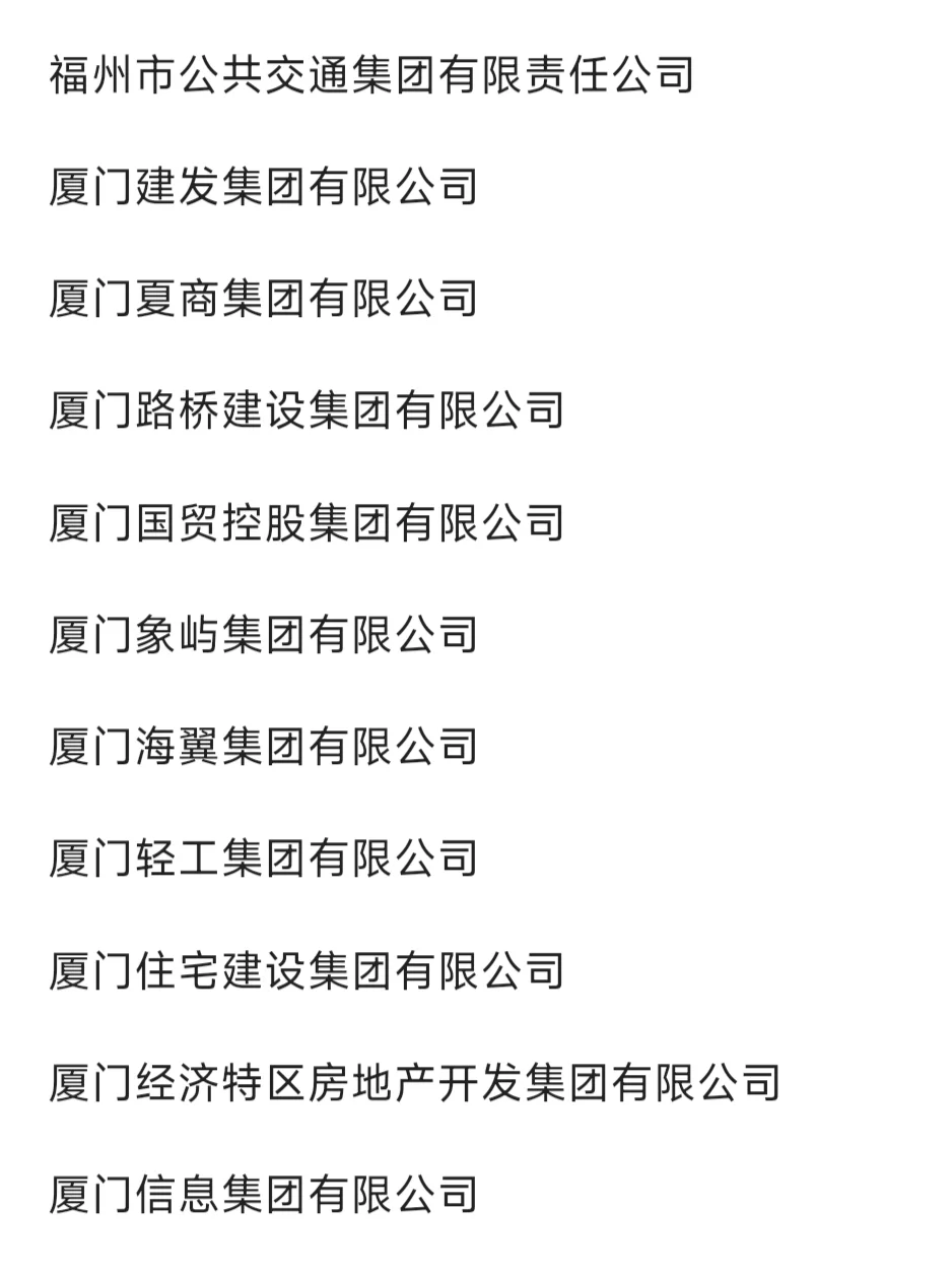 福建这些神仙国企，你一定要去