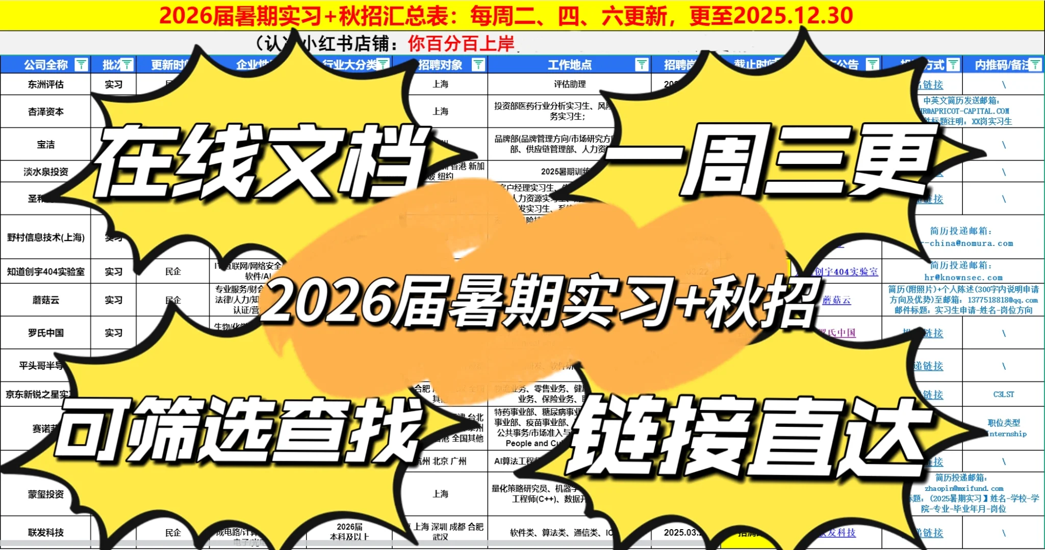 救命🆘26届秋招提前批竟然开了这么多了