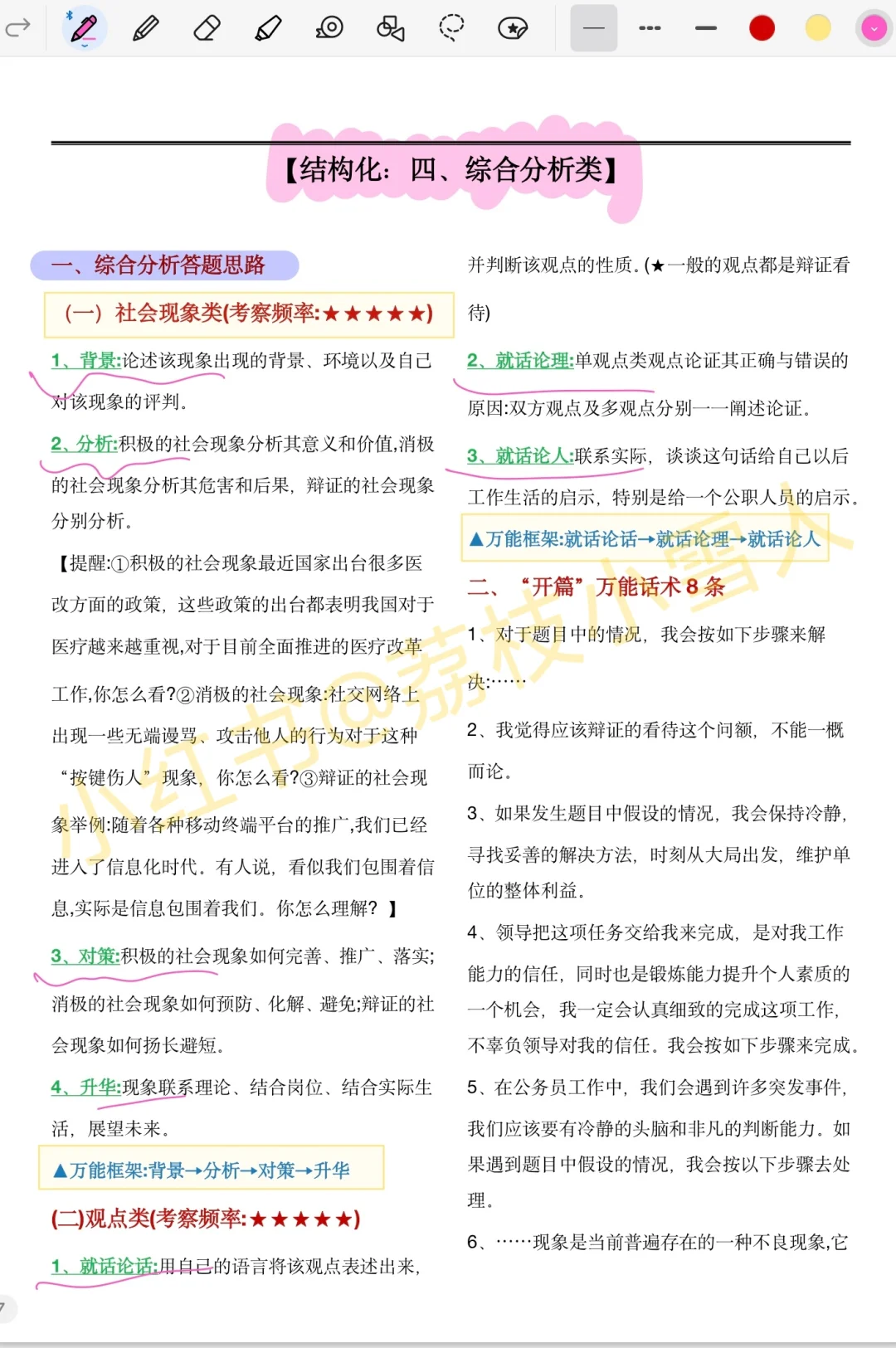 事业编面试别裸考，5篇89%重复率，3h背到88