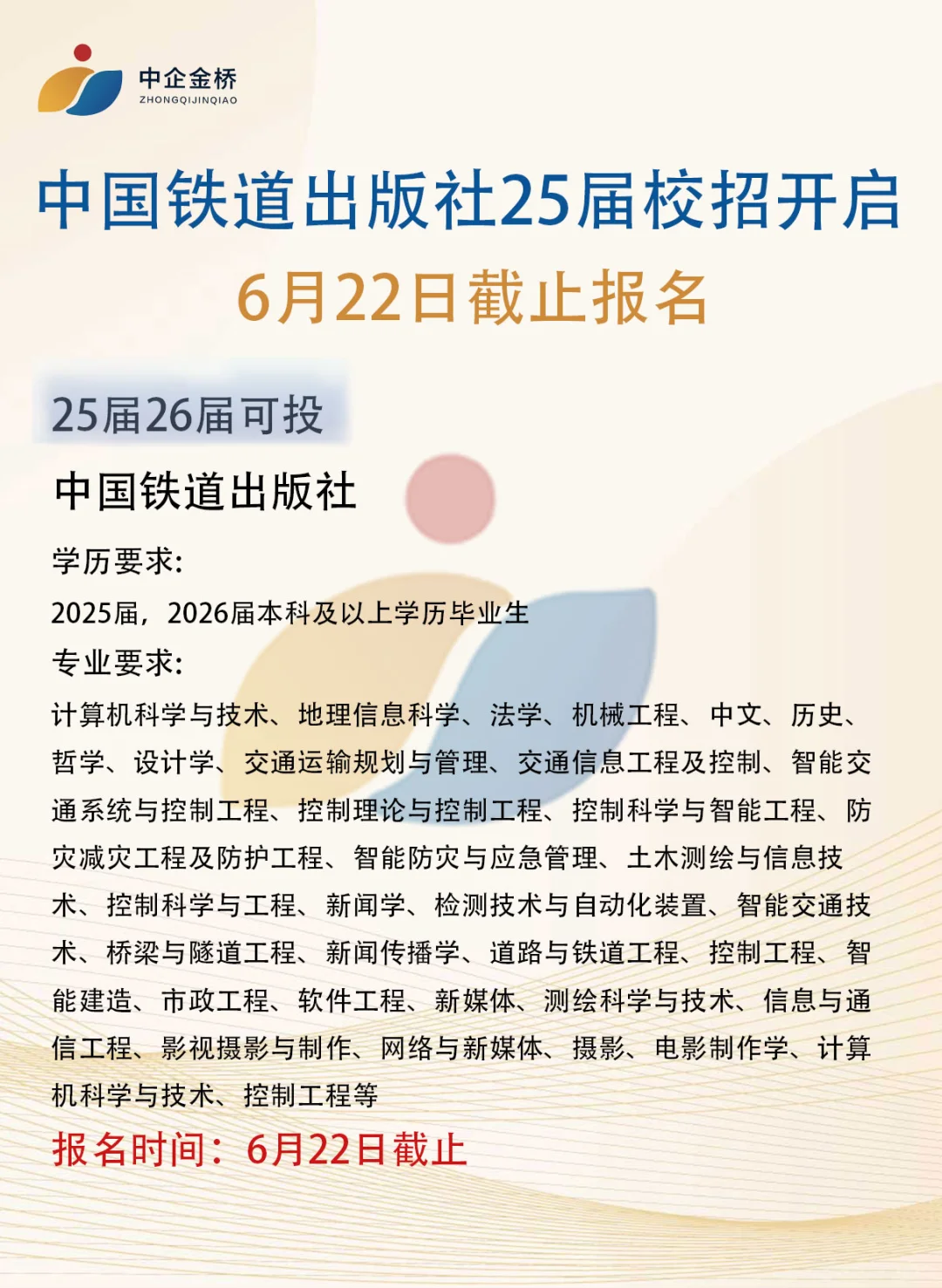 6月份国央企招聘明细