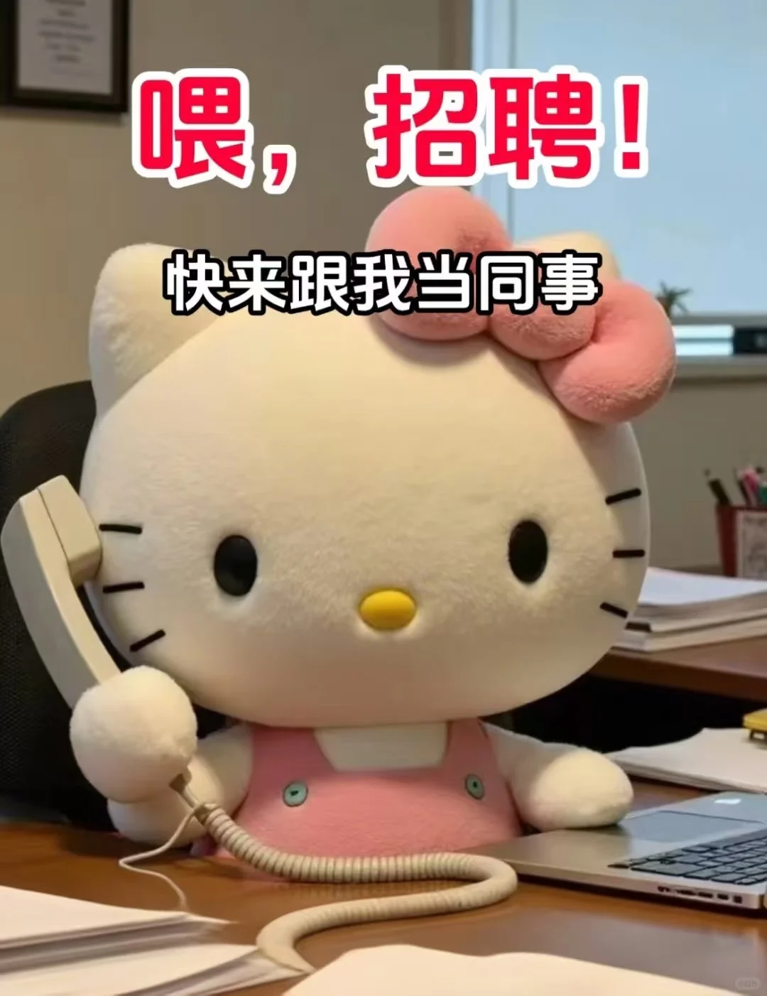 做hello kitty的同事啦！！