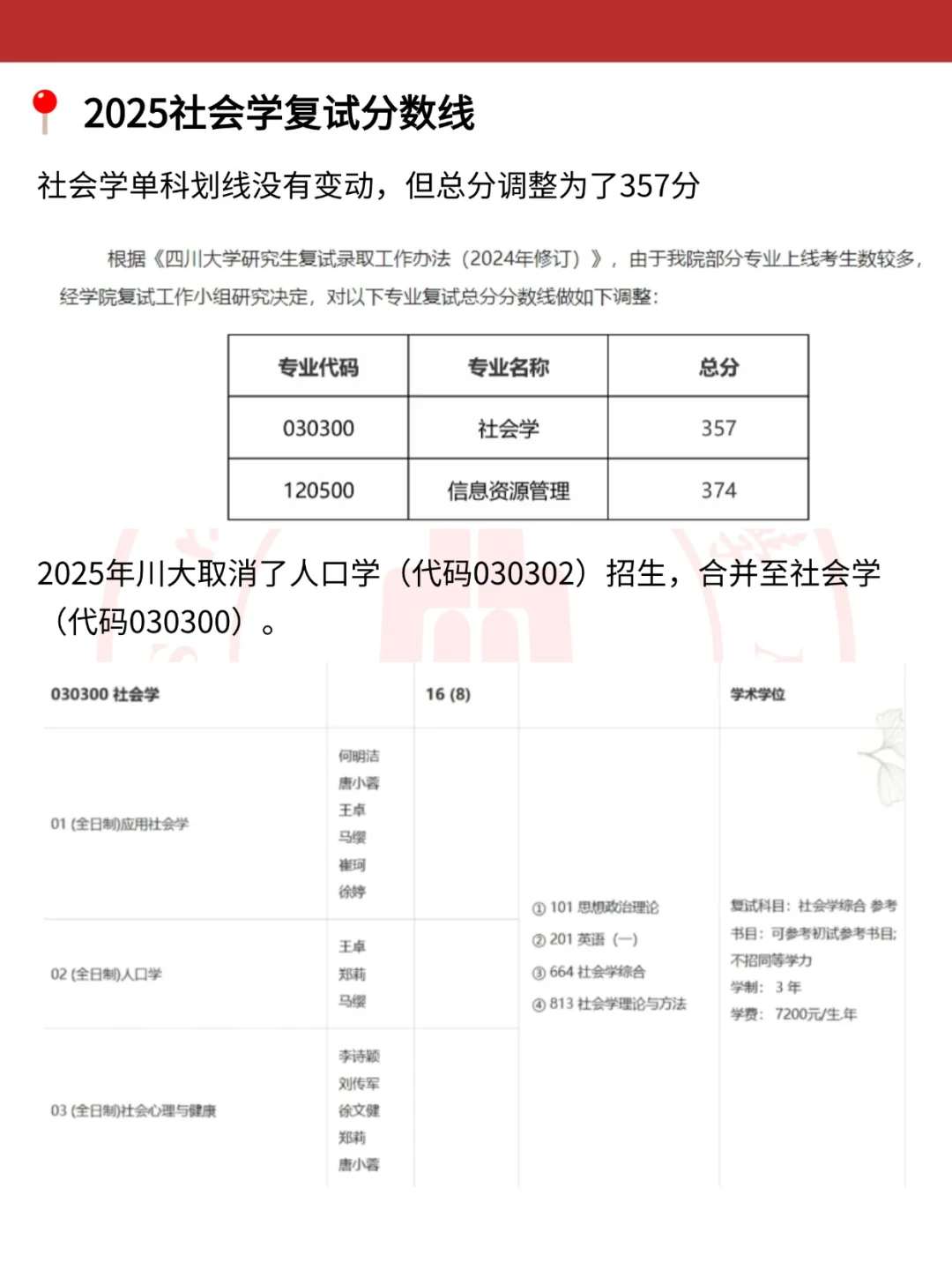 四川大学社会学改考了？26考研考情更新