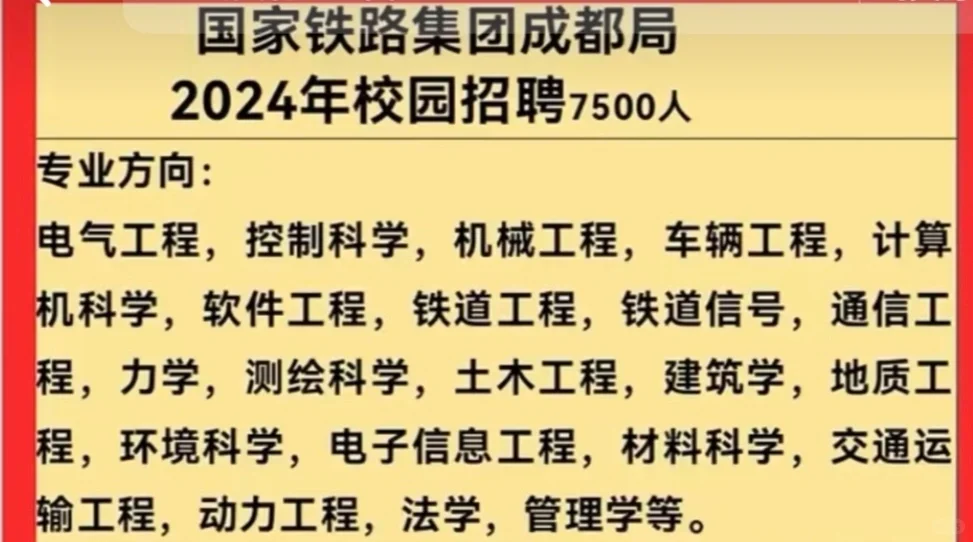 📣铁路校园招聘和社会招聘