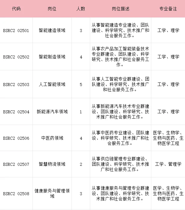 高校的人才计划表来啦