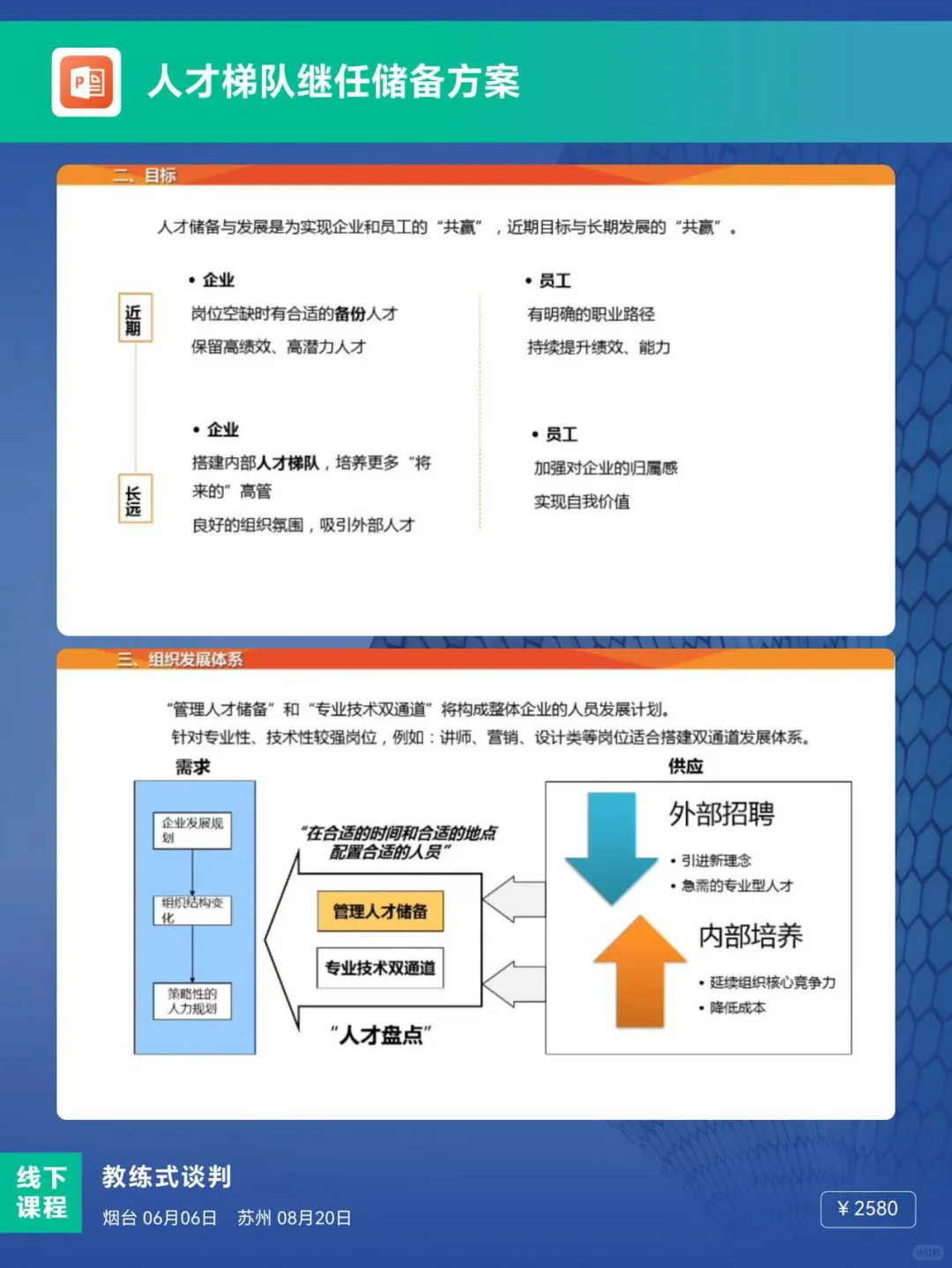 💼硬核！实操版人才梯队储备方案