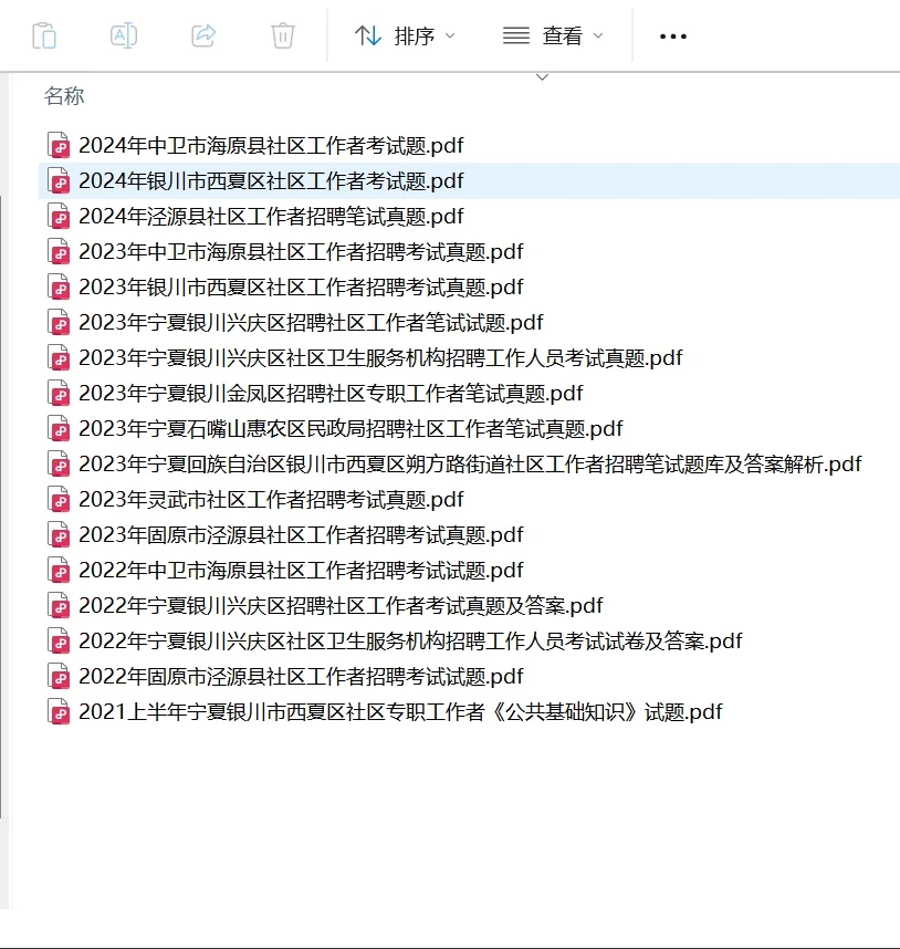 宁夏社区工作者考试往年都考了啥