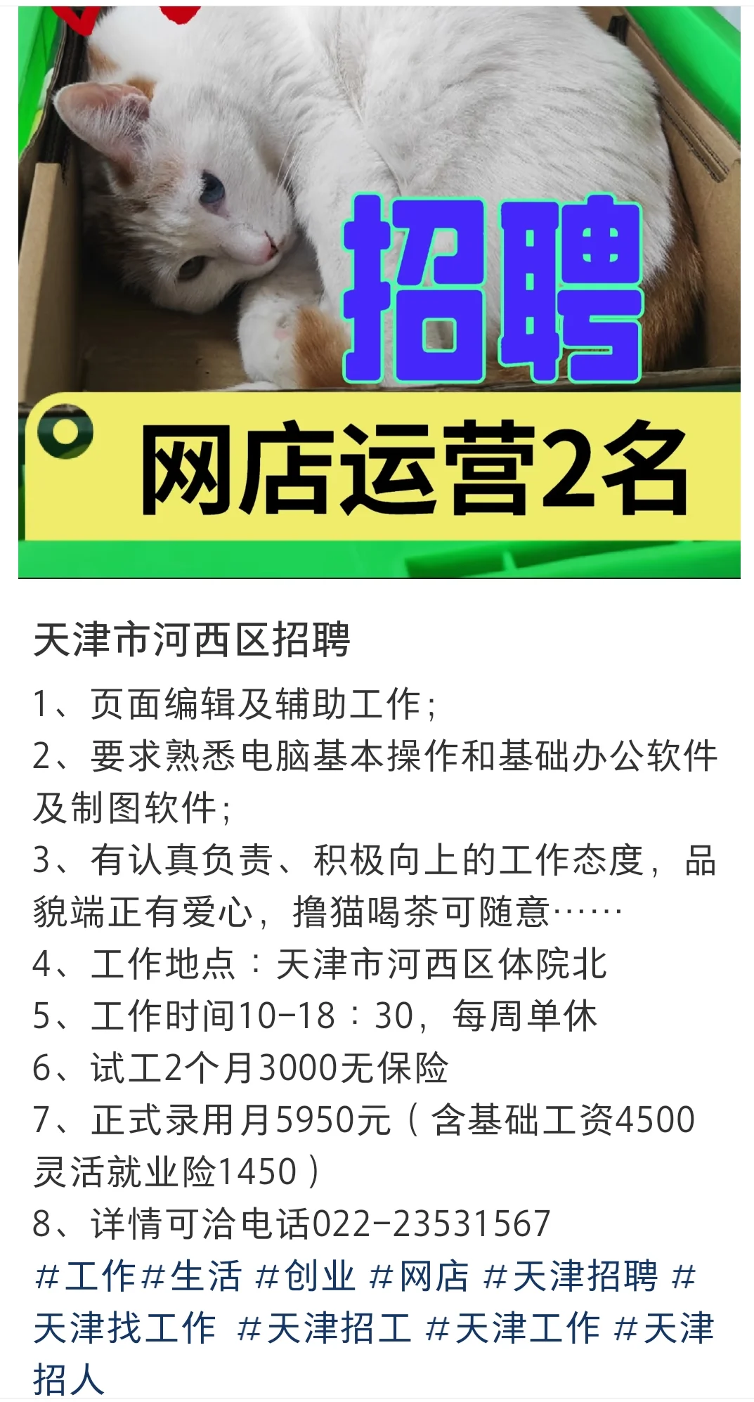 天津市河西区招聘