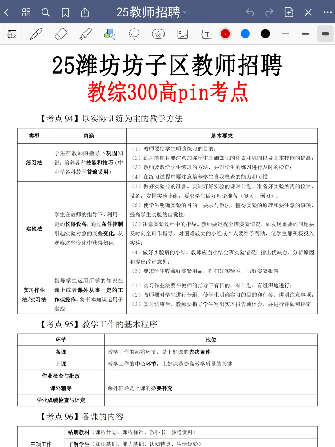 提醒一下，25潍坊坊子区教招新增内容，熬夜背