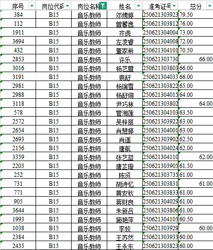 师大附中第二批招聘排名，评论区自取