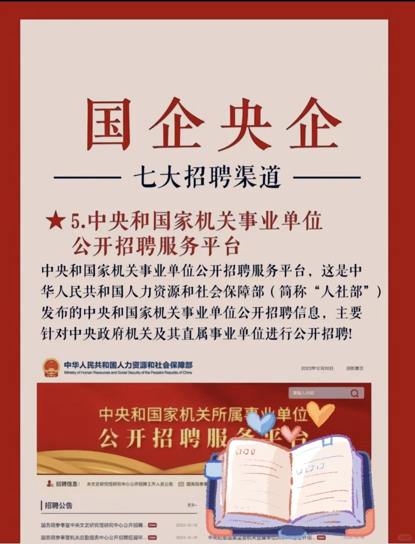 进国企央企必看❗ 七大招聘渠道打破信息差