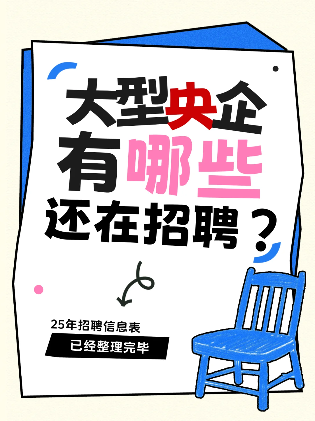 知道现在都还有哪些大型央企还在招聘呢？