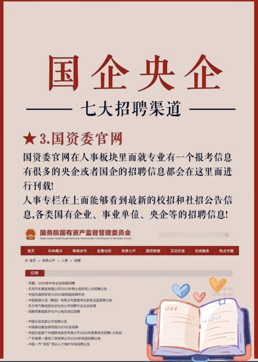 进国企央企必看❗ 七大招聘渠道打破信息差