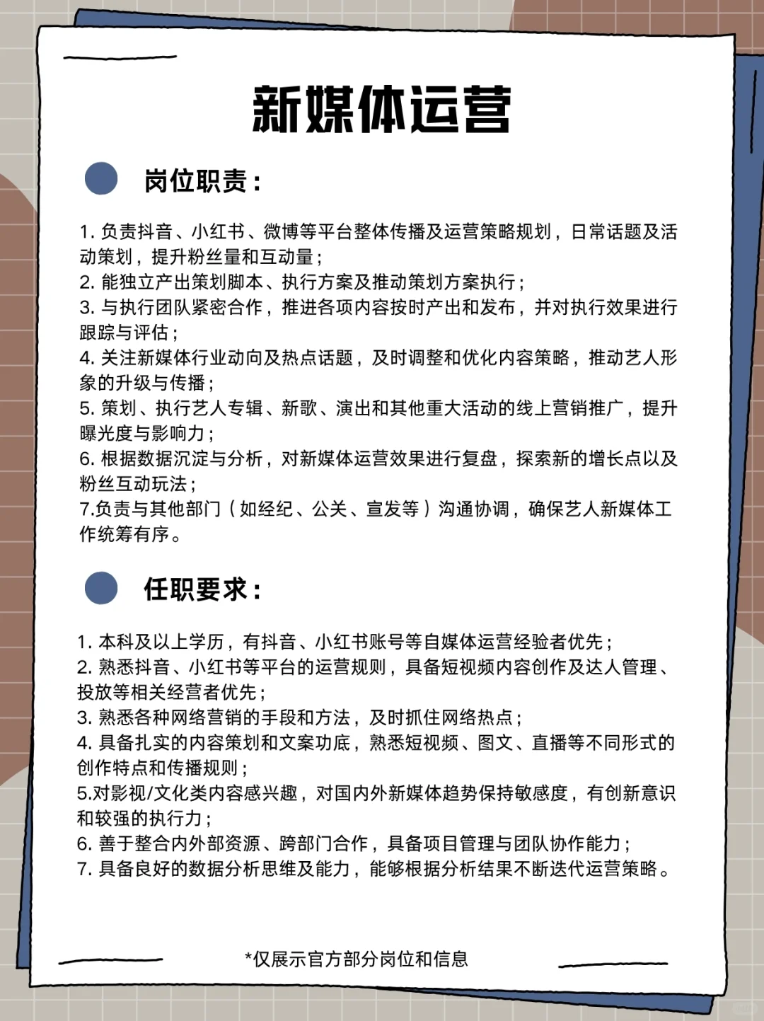 周翊然公司招人啦😍新媒体人狂喜💥