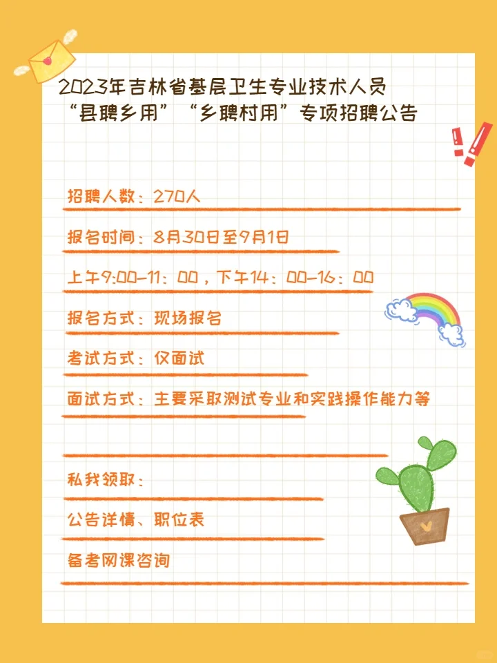 🌈23基层卫生“县聘乡用”“乡聘村用”专项招聘