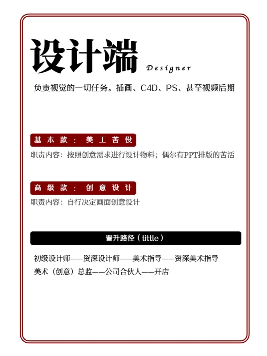【扫盲贴】广告公司各岗位职责及晋升tittle