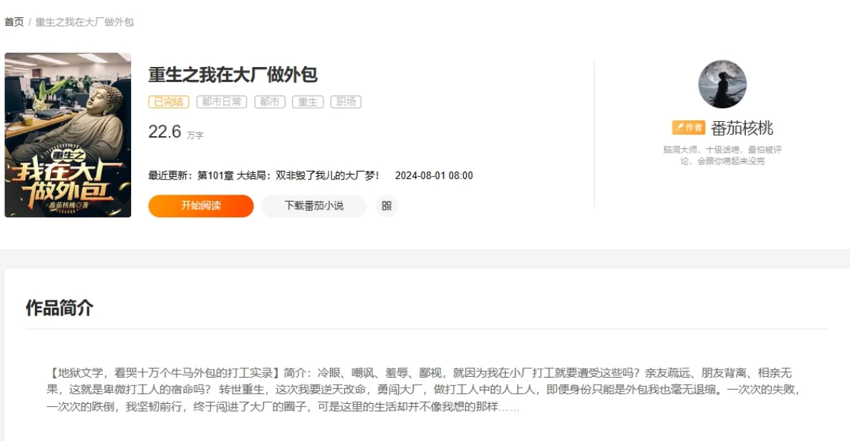 重生，之我在大厂做外包？？