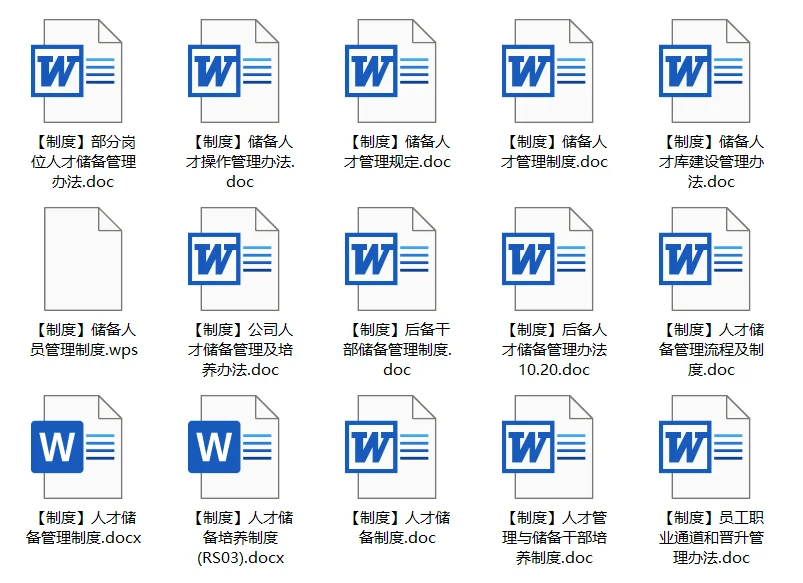 公司储备人才培养(方案+工具)
