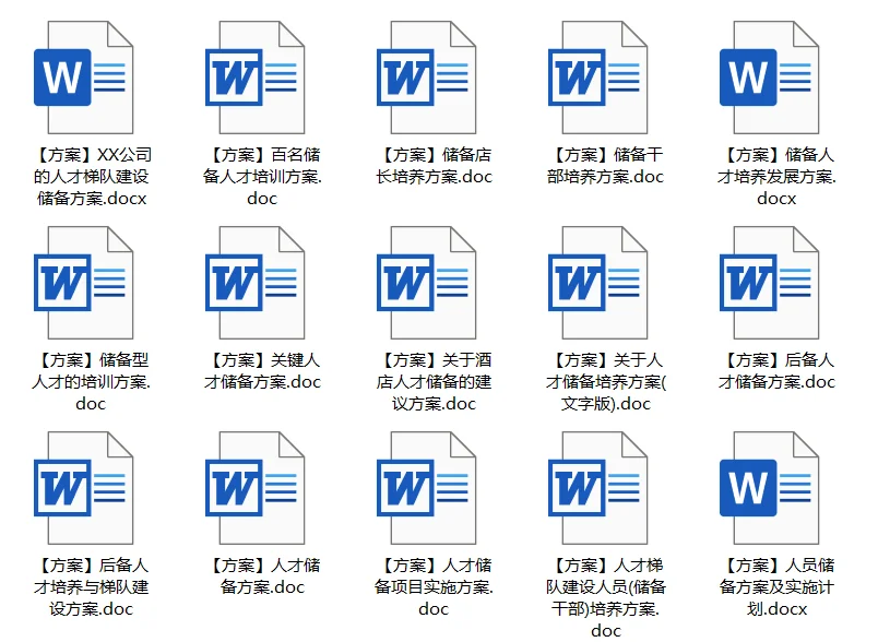 公司储备人才培养(方案+工具)