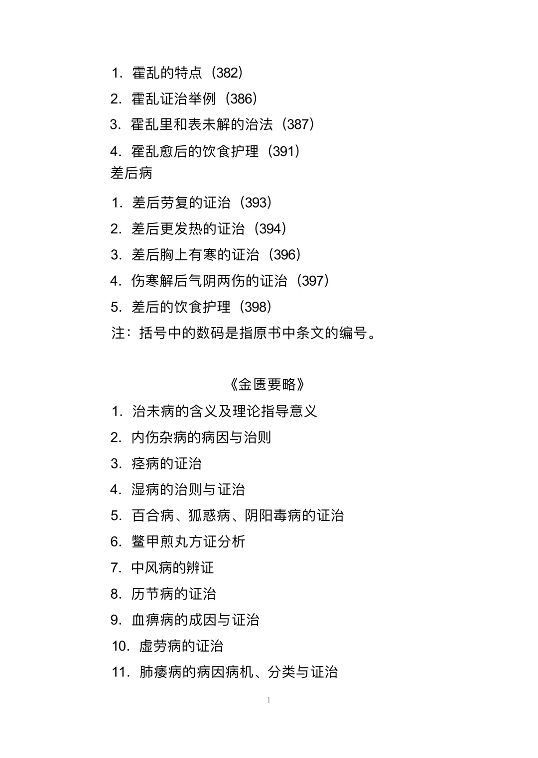 全国中医临床优秀人才研修项目 考试大纲