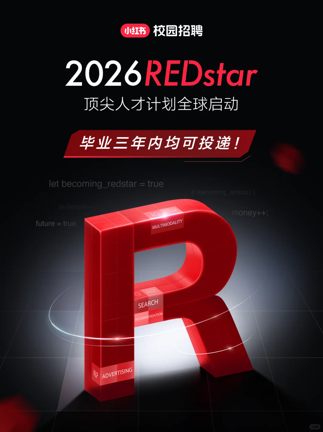小红书2026 REDstar顶尖人才计划全球启动🔥