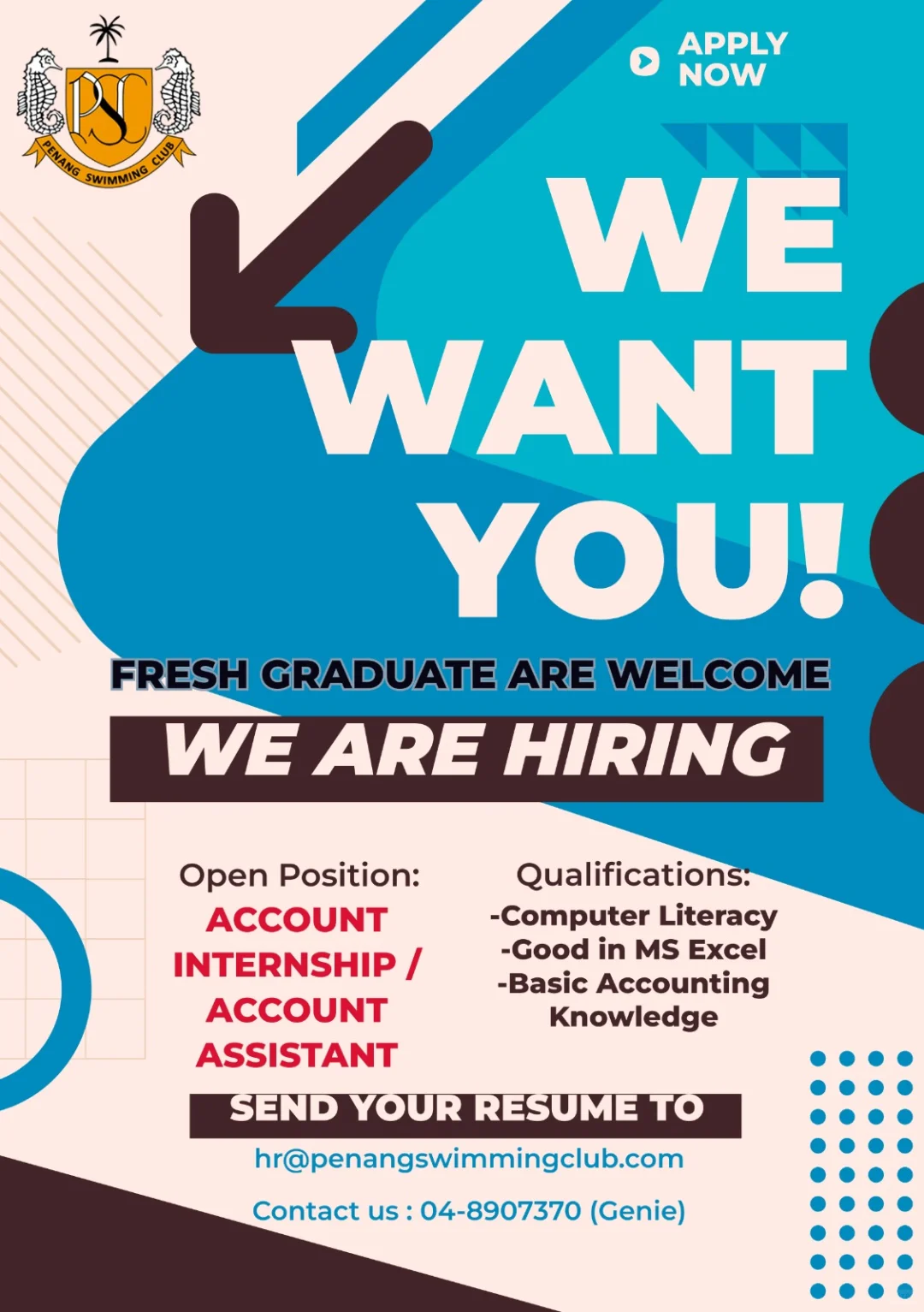 槟城 intern（account/finance)