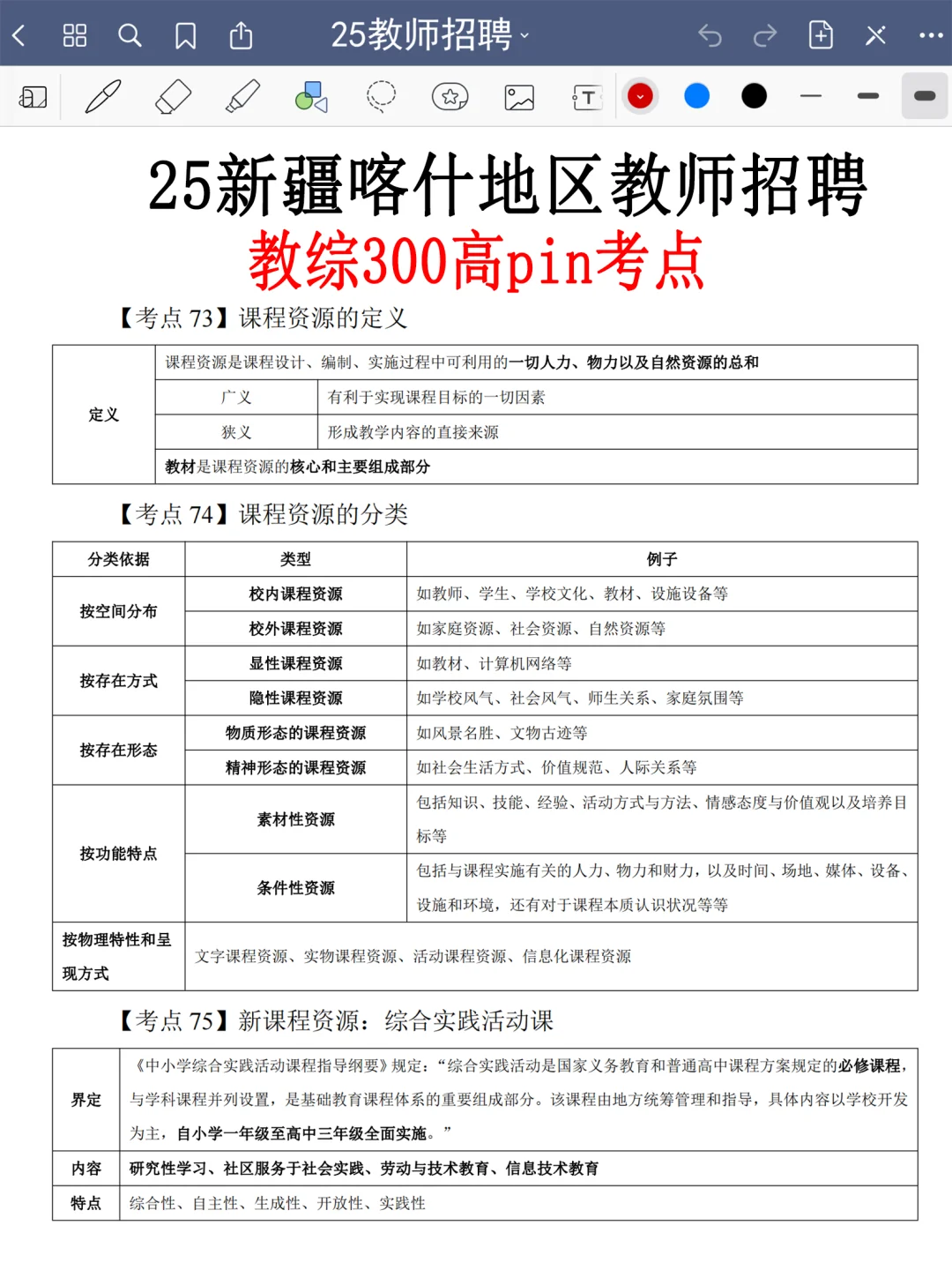 别裸考！7.19喀什地区教师编，无非就这43页！