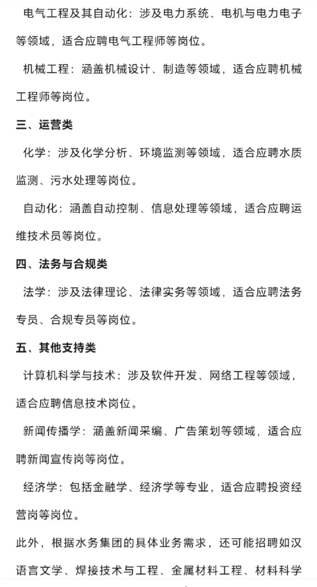 水务集团2025年招聘开始了！